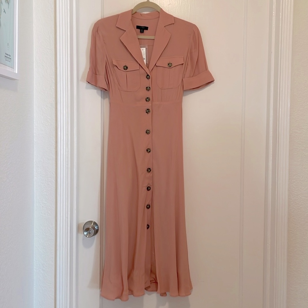 J.Crew | Petite collared camp-pocket shirtdress